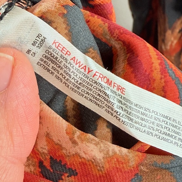 Free People Black And Orange Floral Bodysuit - Picture 12 of 12